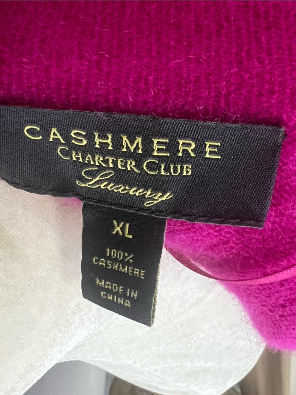 Charter Club Open-Front Fuchsia Cardigan - Picture 4 of 4